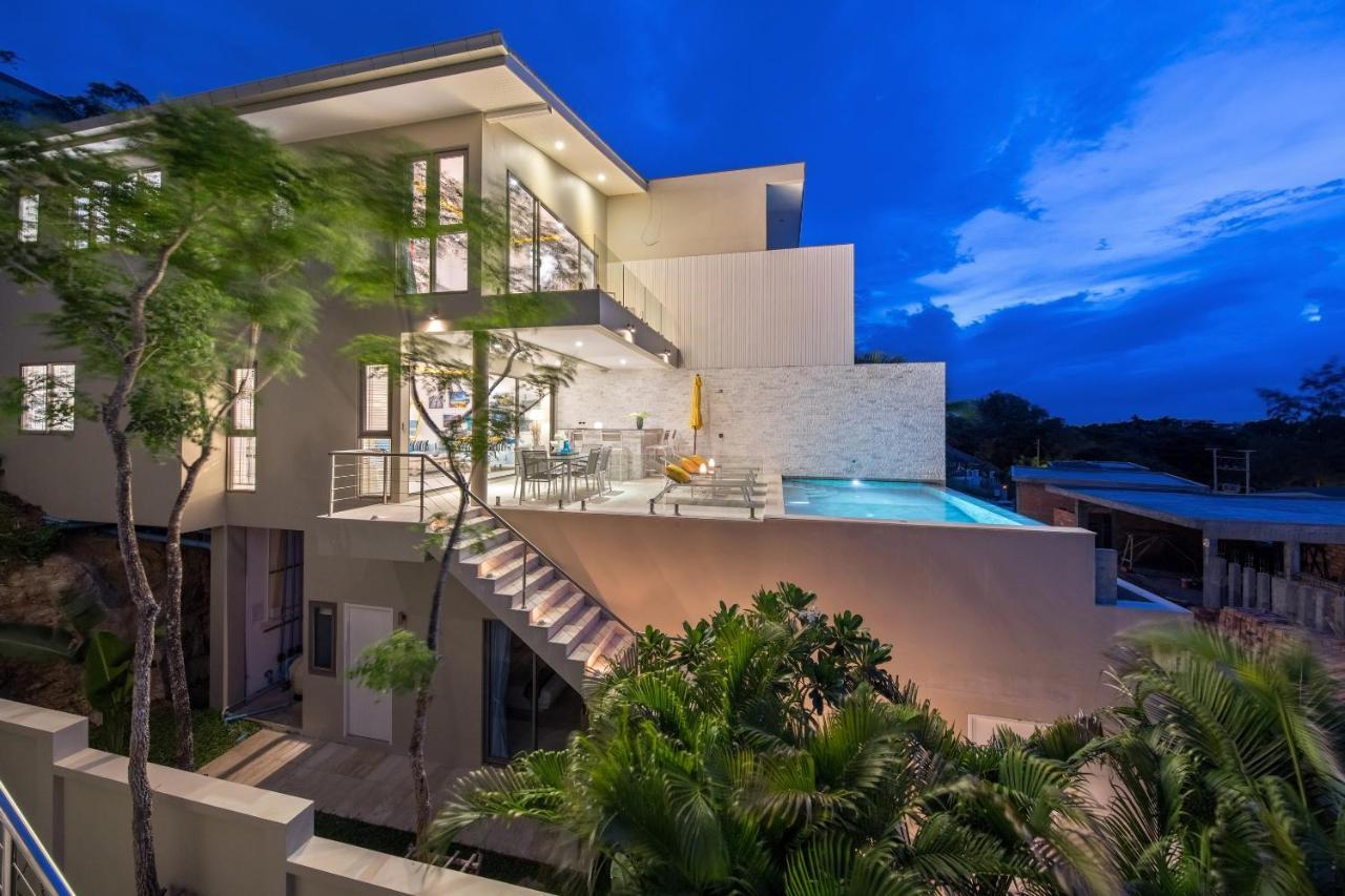 Beachside Villa - B18 - At Bayside Luxury Villas Samrong Bay Beach, 4 Bed 5 Bath, Sea & Sunset Views, Only 200M Walk To The Beach Choeng Mon Exterior photo